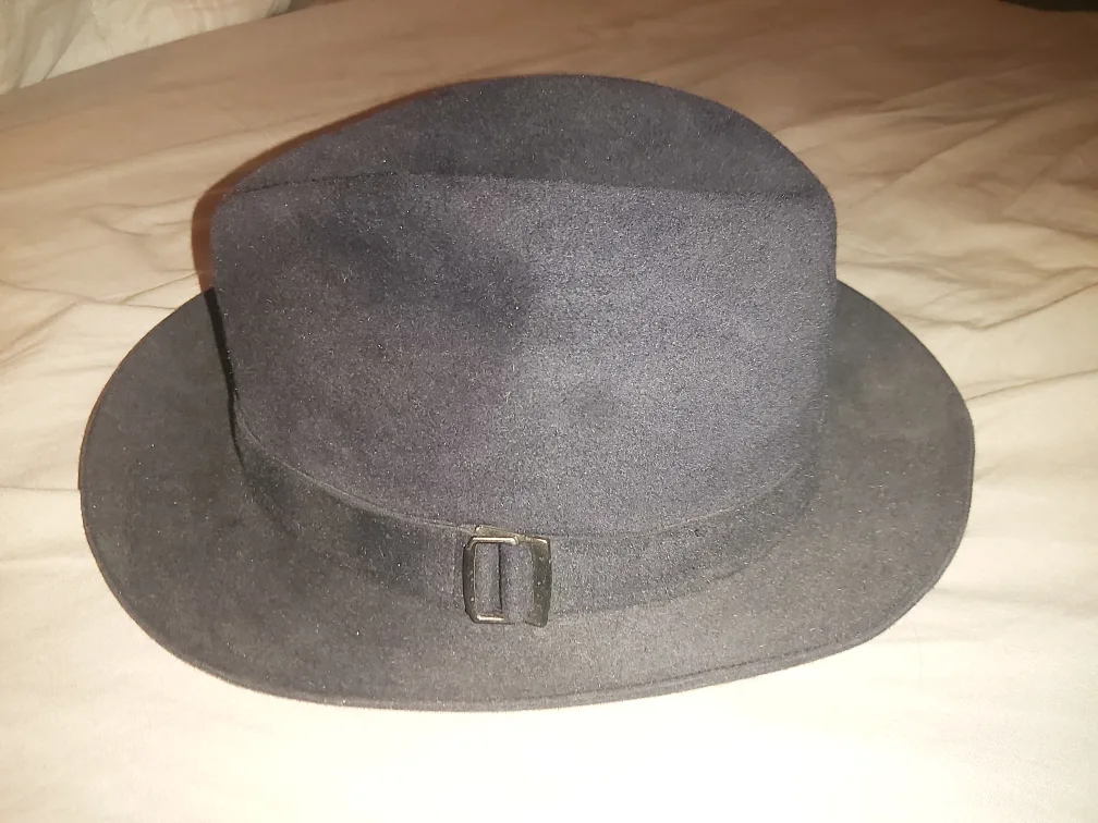 Made In England Dunhill Dark Navy Men's Trilby Hat thumbnail
