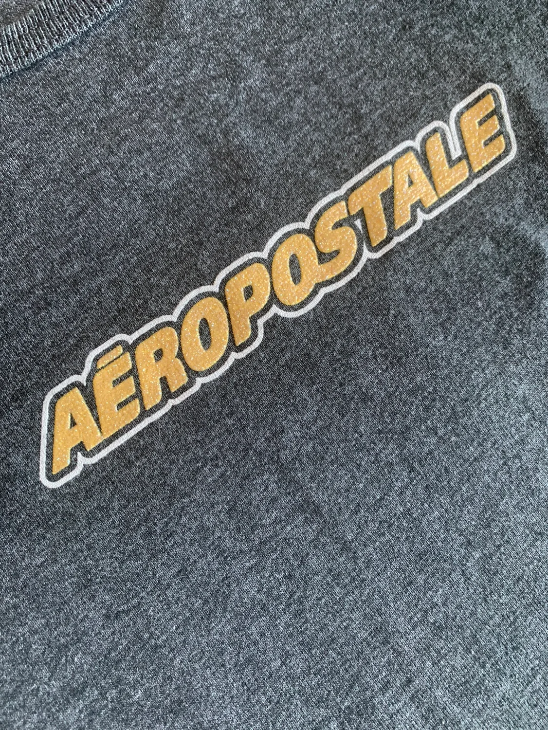90s Vintage 50/50 Aeropostale Heather Grey T-Shirt image indicator(6)