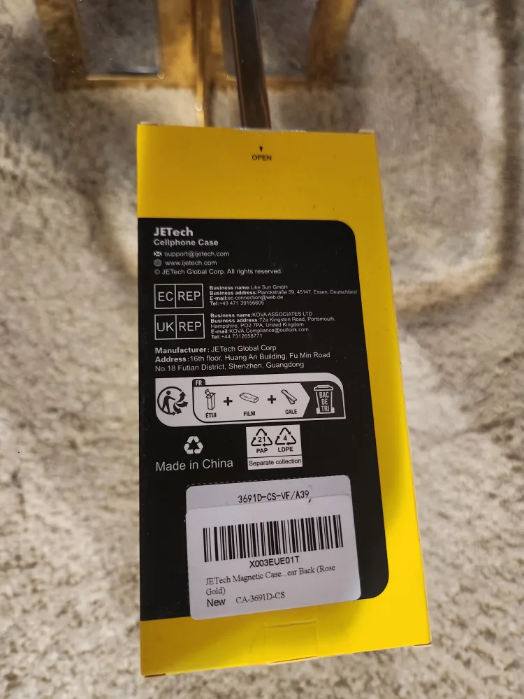 JETech Magnetic Case - Rose Gold image indicator(2)