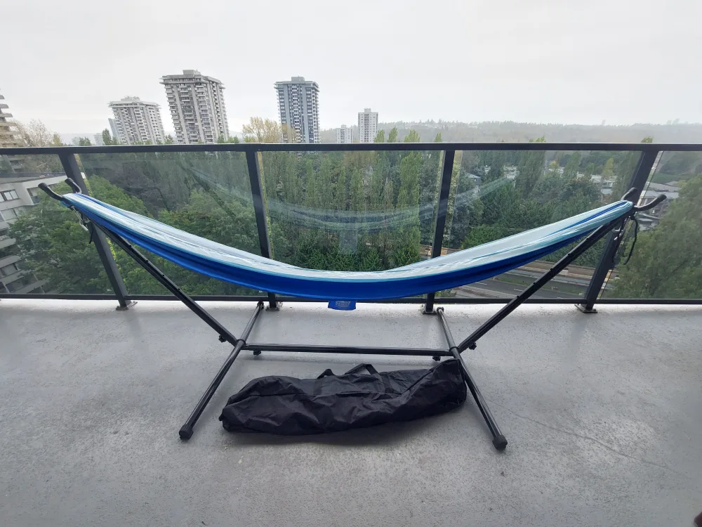 Woods Backpacker Hammock with support. thumbnail