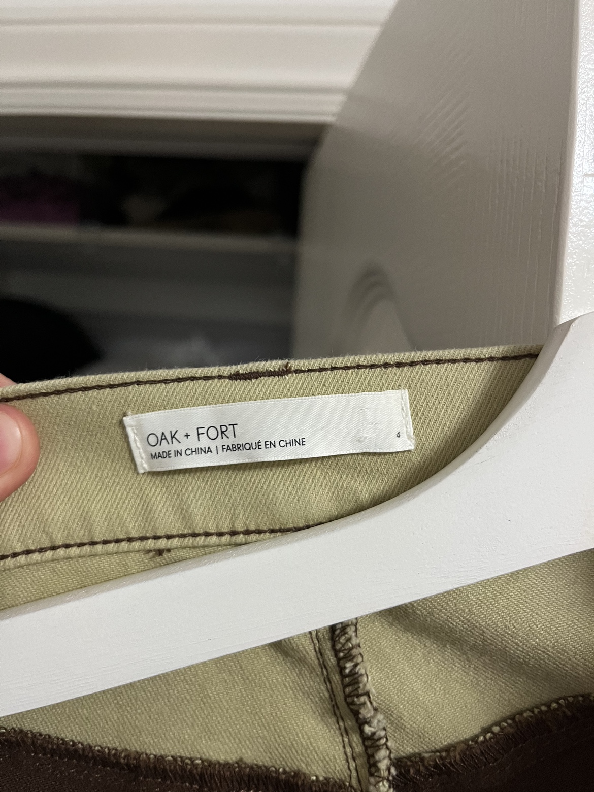 Oak + Fort Brown and Green Jeans - photo 3
