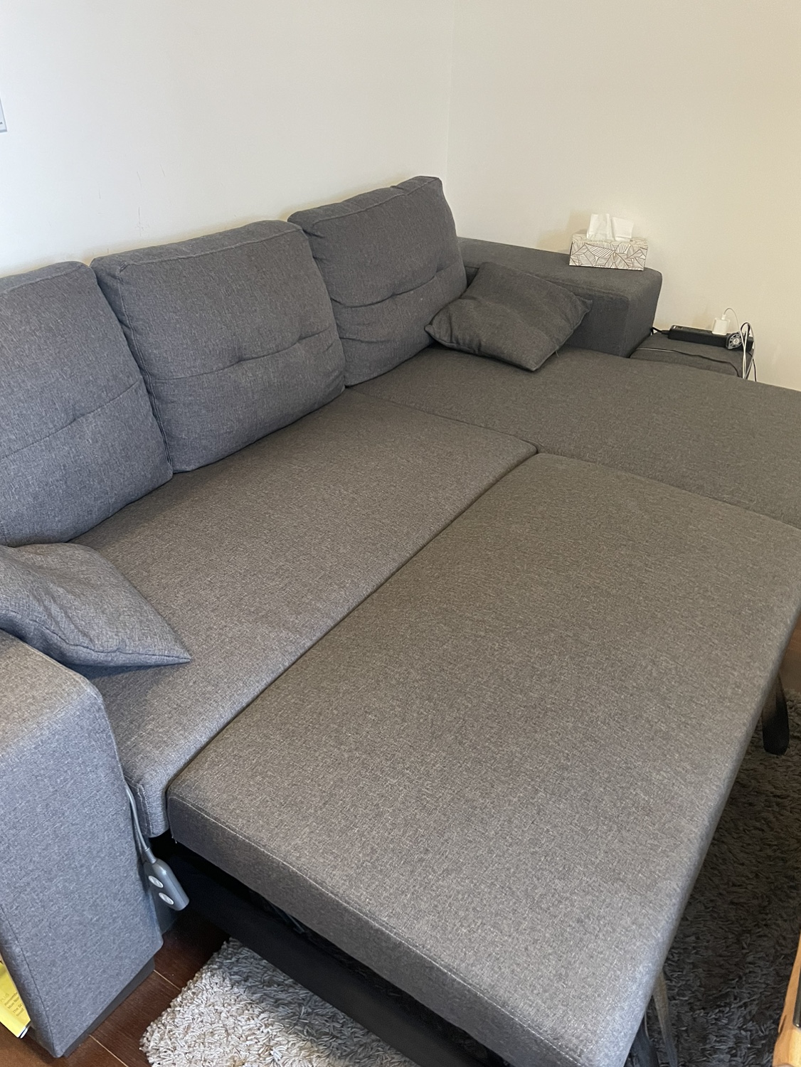 Sofa-bed with storage by Mercury row - photo 3