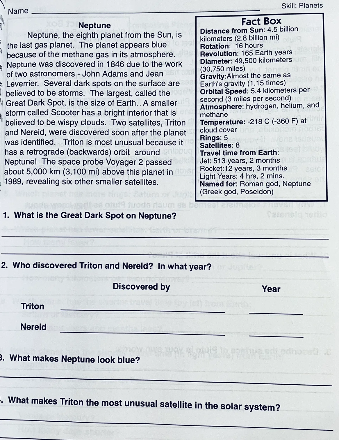 SCIENCE: SOLAR SYSTEM WORKBOOK/POSTERS FOR GRADE 4-6 image indicator(4)