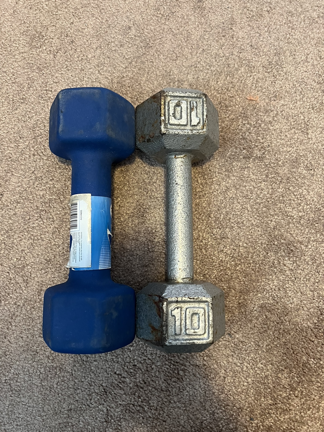 Set of Dumbbells (20lb, 20lb, 10lb, 10lb) - photo 2
