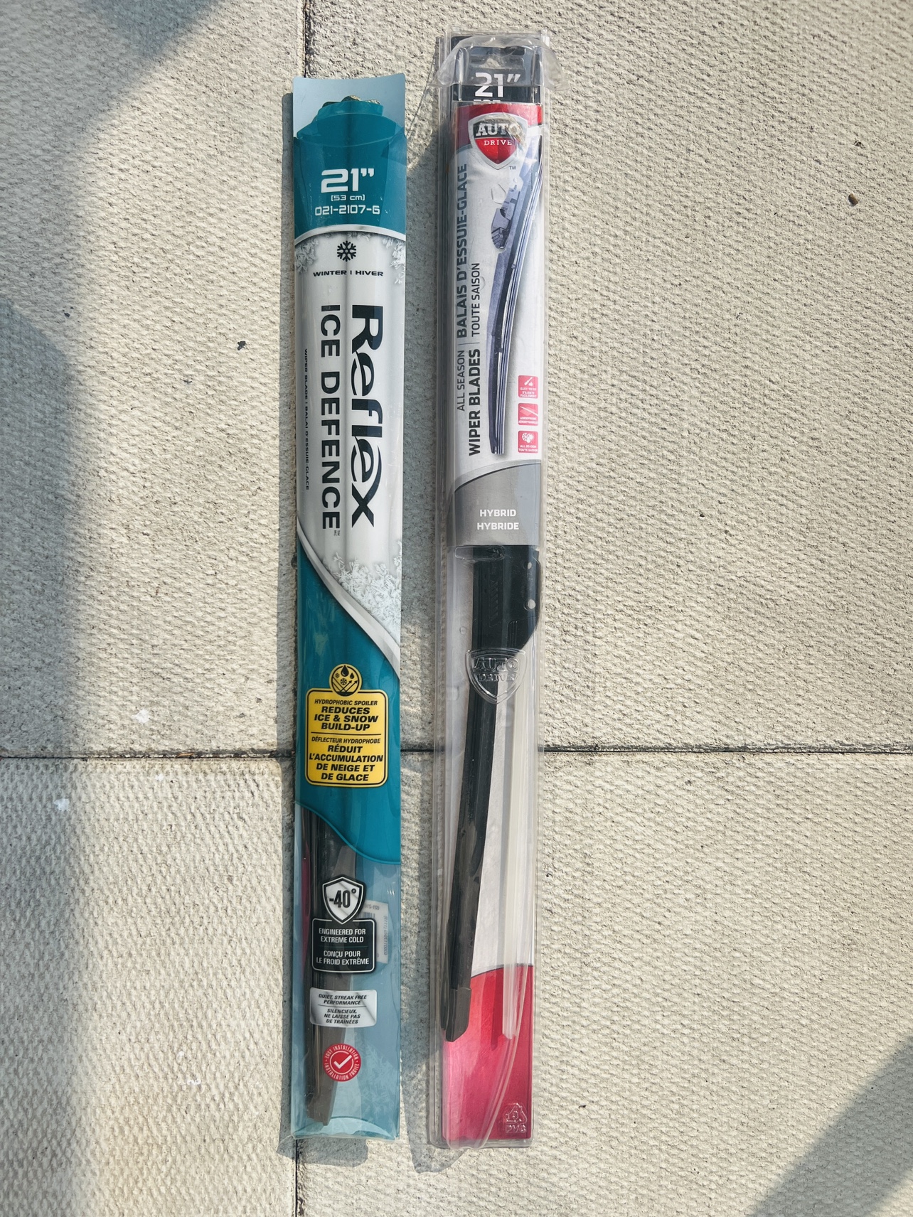 21" Windshield Wiper Blades packed