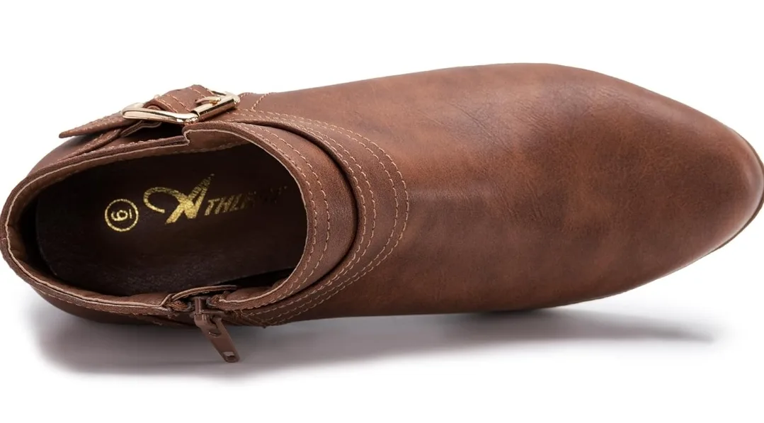 Athlefit Women's Brown Ankle Boots Size 11 image indicator(5)