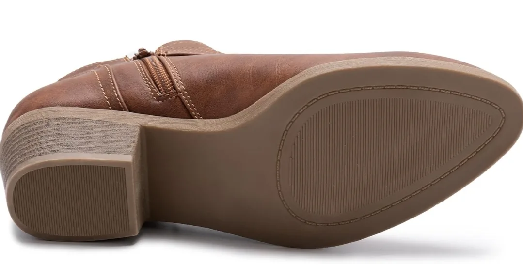 Athlefit Women's Brown Ankle Boots Size 11 image indicator(6)