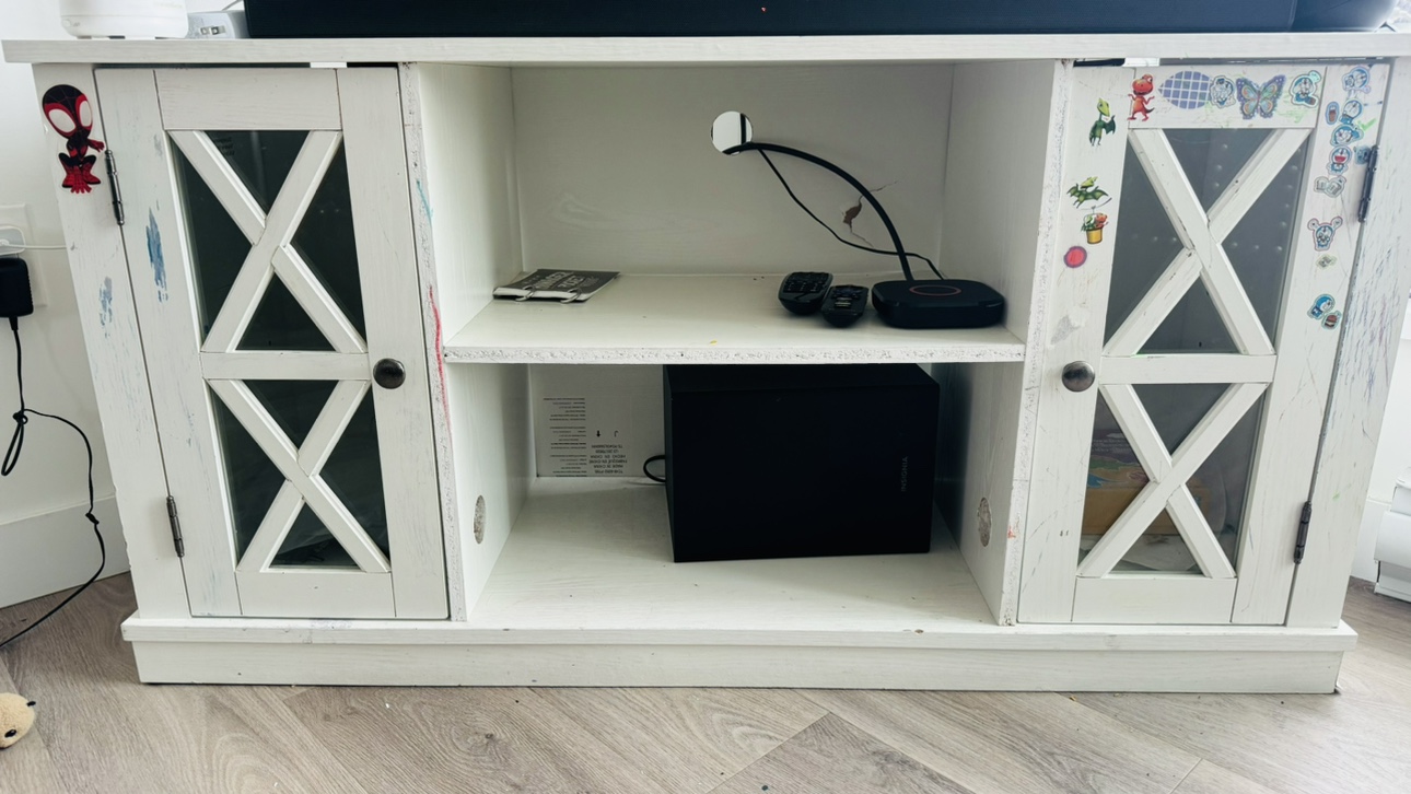 White TV Stand