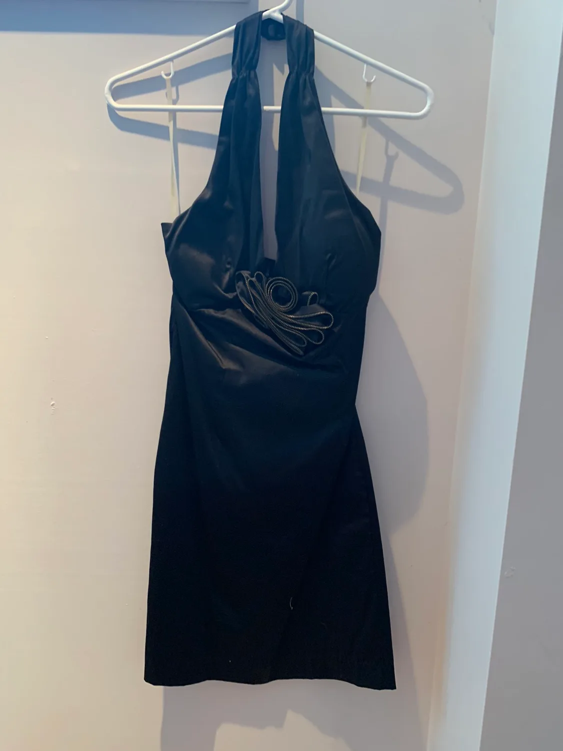 Forever 21 Black Halter Dress Size M thumbnail