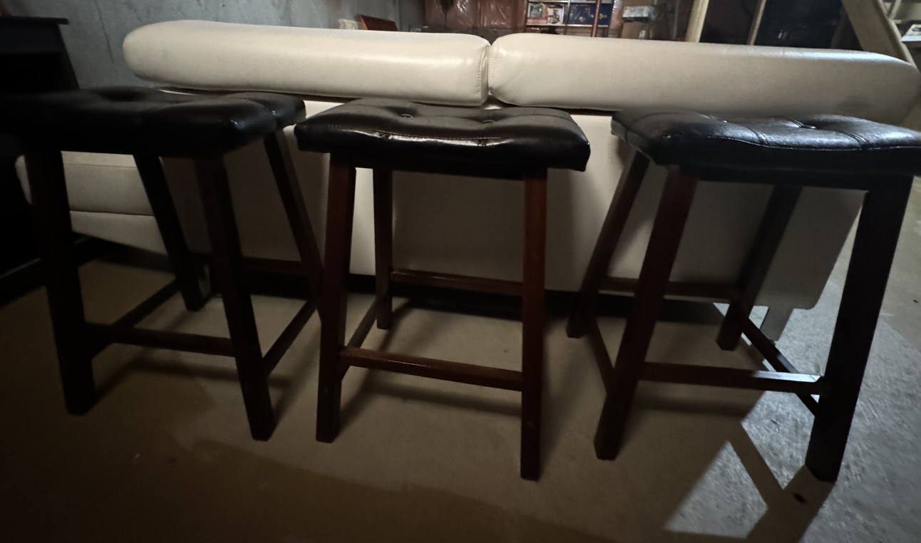 Set of 3 Bar Stools - photo 3