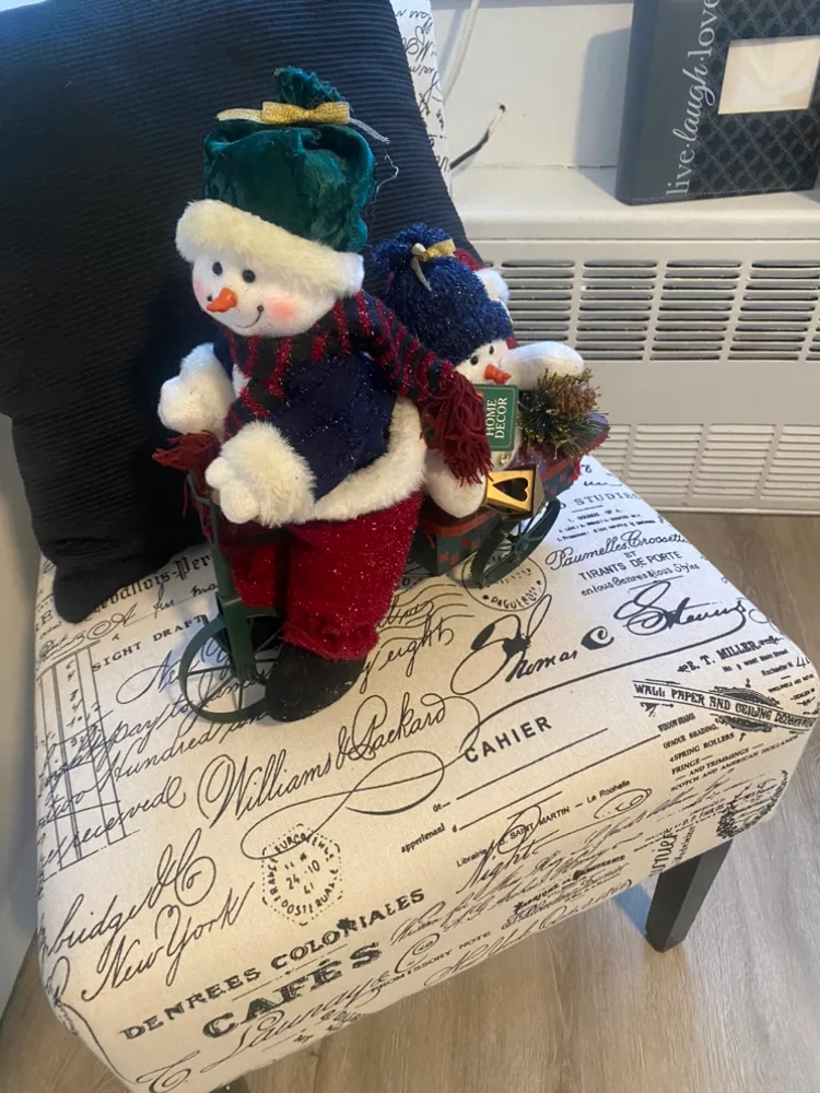 Snowman Couple on Tricycle thumbnail