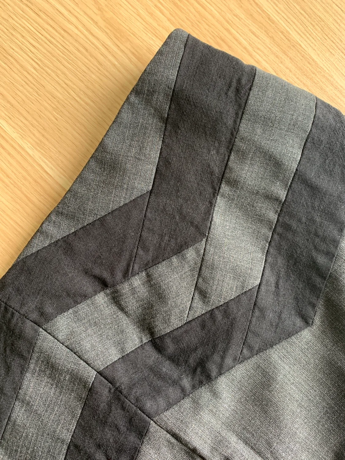 BCBG MAXAZRIA Grey Pencil Skirt with Black Trim image indicator(6)