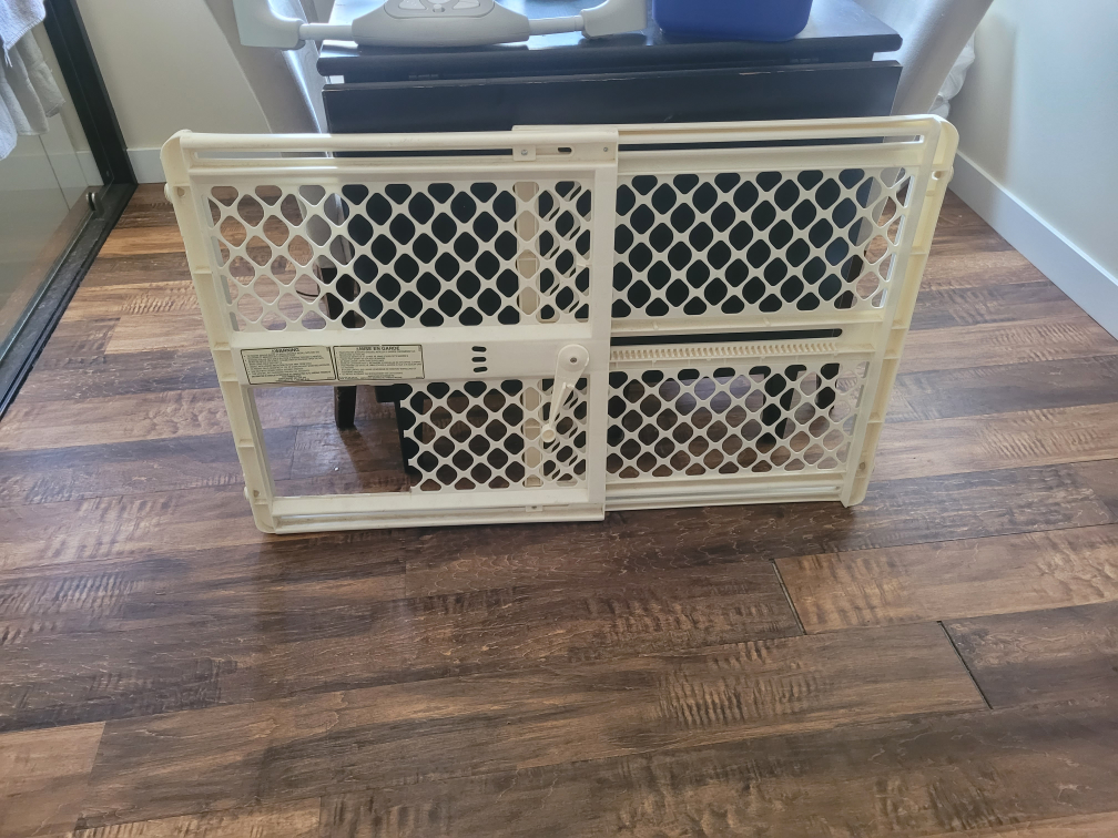 dog gate with cat door