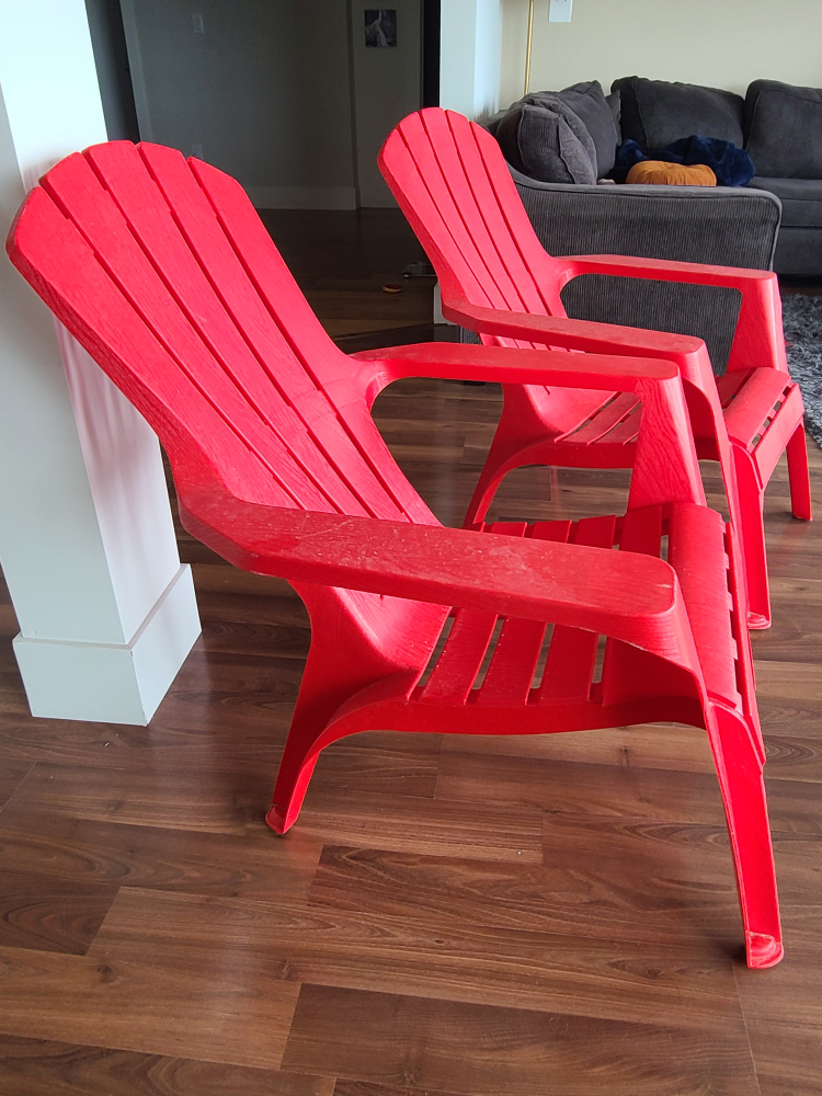 Red " muskoka" chairs (Set of Two) - photo 3