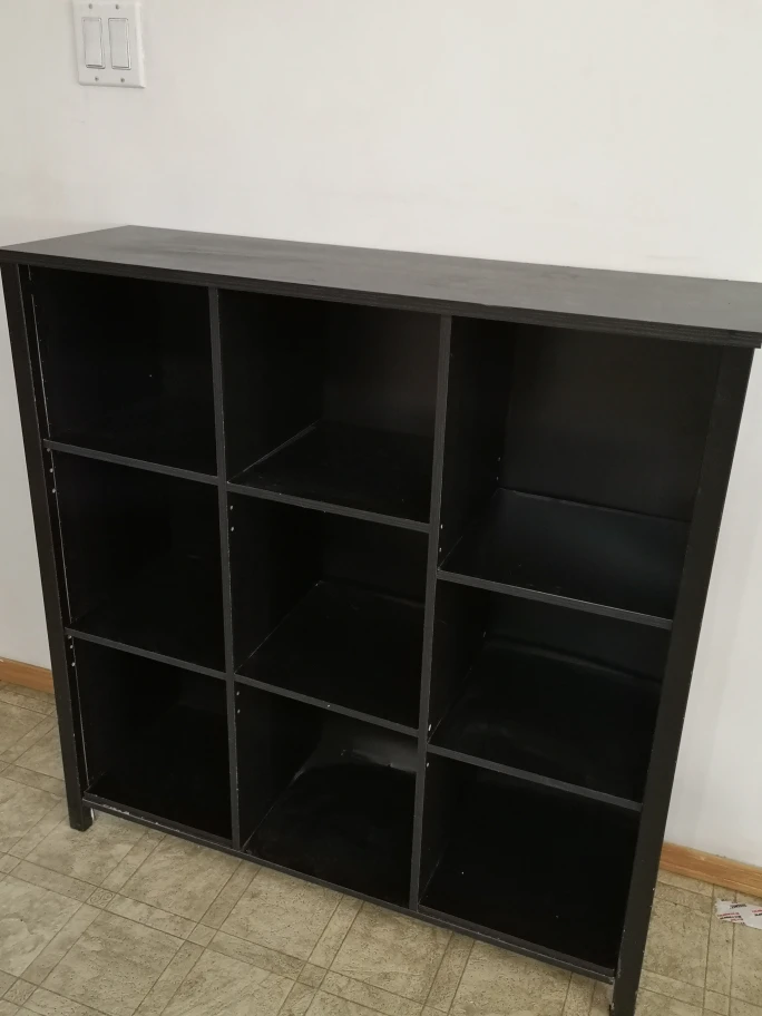 Black Cube Storage Shelf