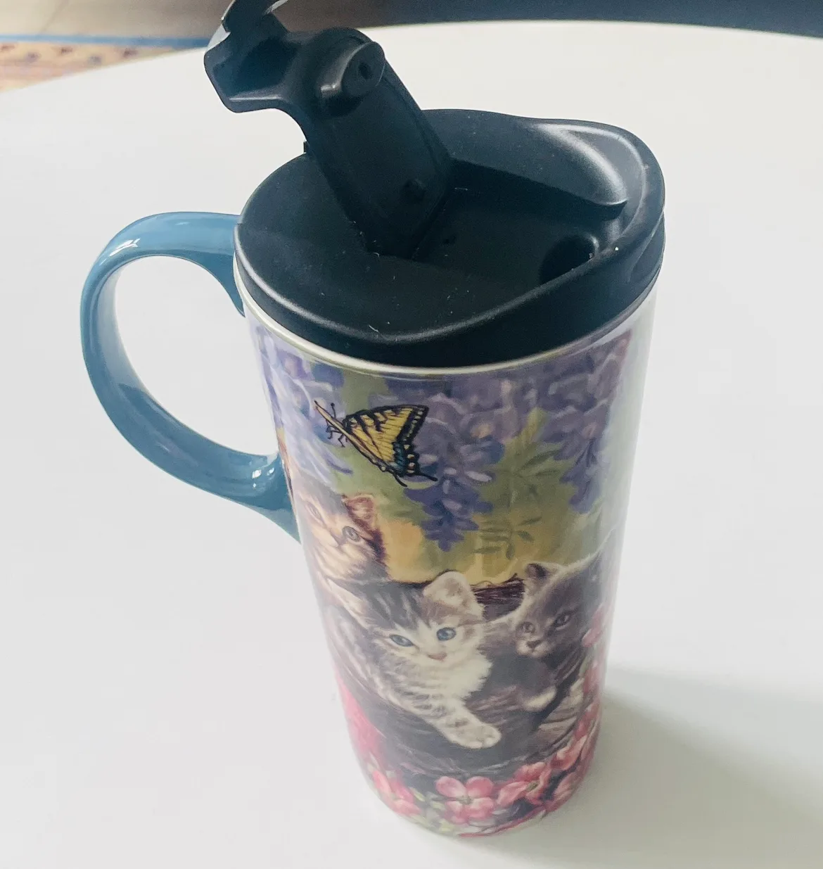 Ceramic Travel Mug with Lid image indicator(2)