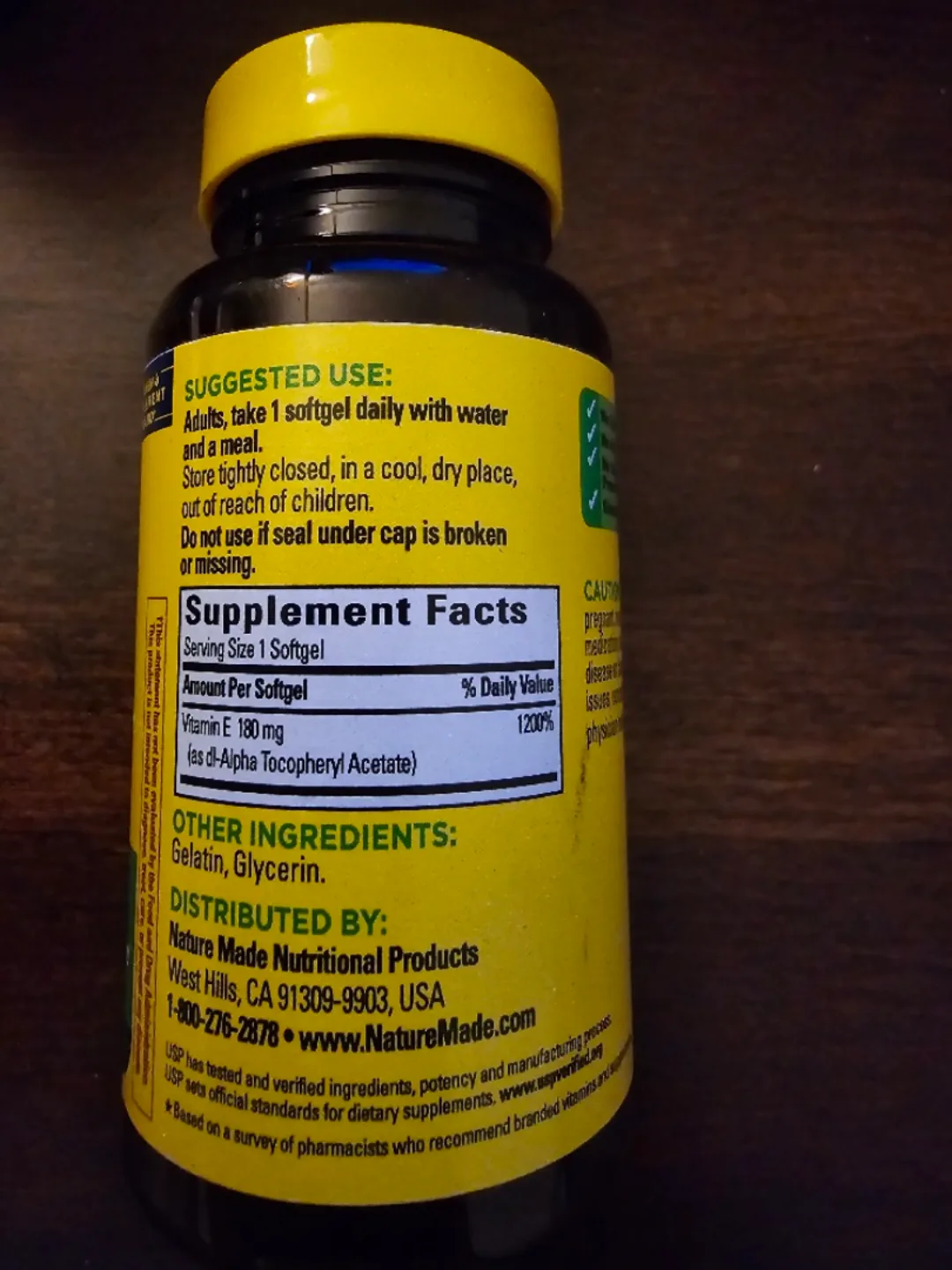 Nature Made Vitamin E3 & D3 5000 IU + Cold sore treatment gel image indicator(6)