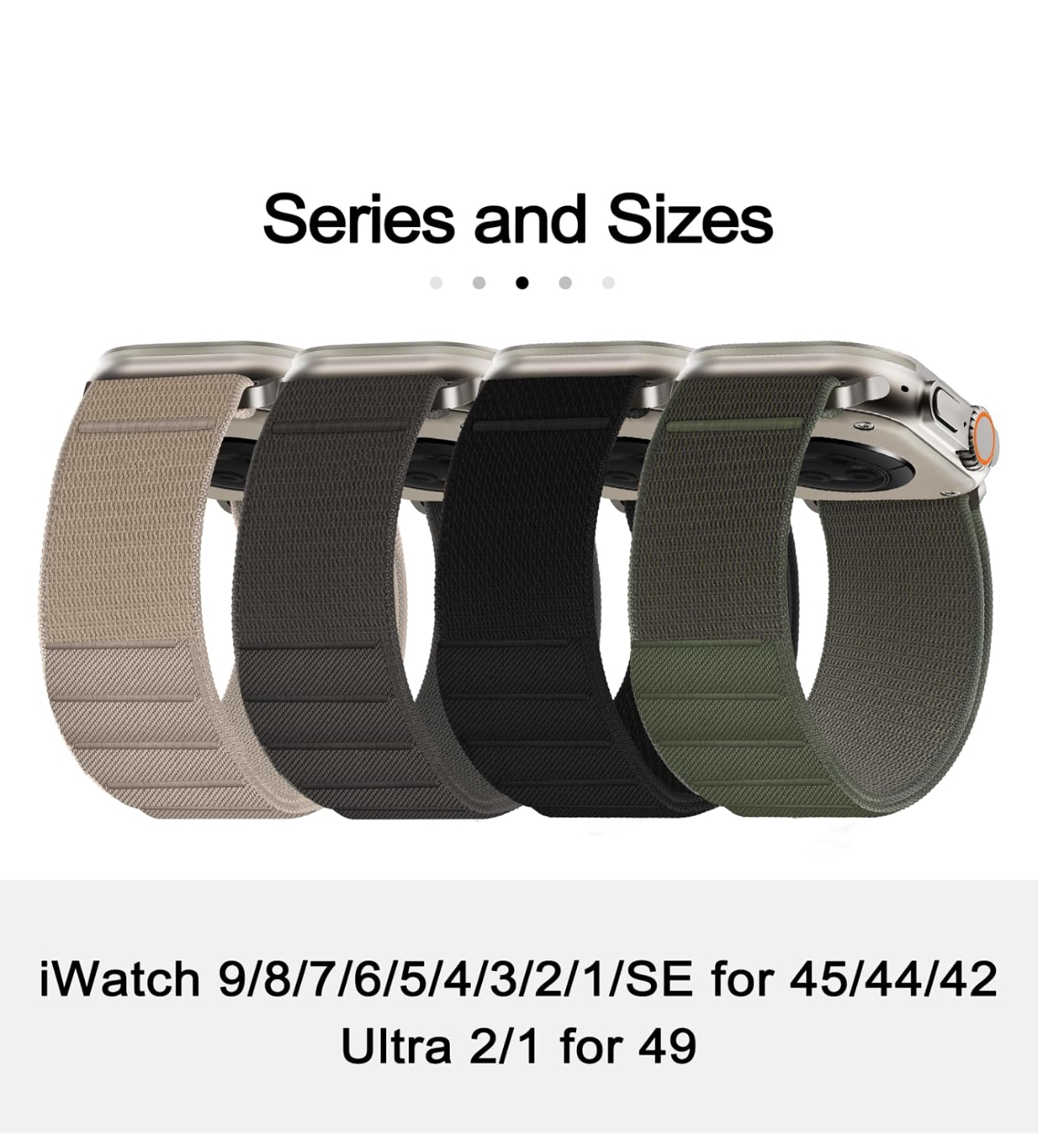 4 Pack Alpine Loop+Trail Loop Compatible with Apple Watch - photo 2