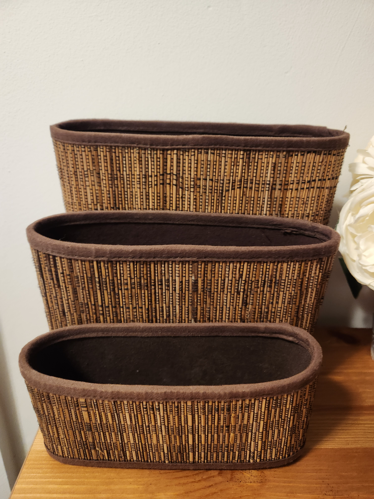 Bamboo baskets 🧡