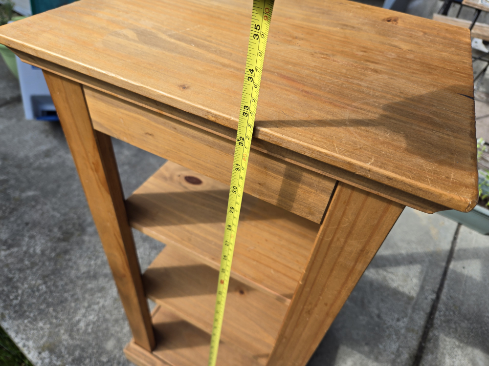 Wooden Shelf Unit - photo 4