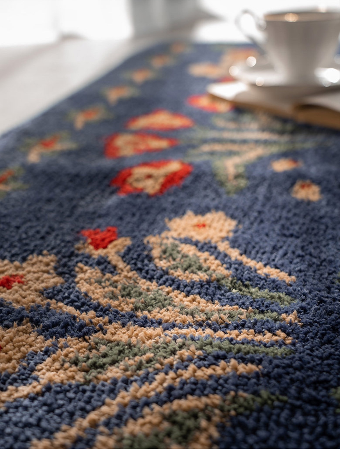 Kitchen mat; Botanical Mood Rug - Made with Jacquard Weaving - photo 2