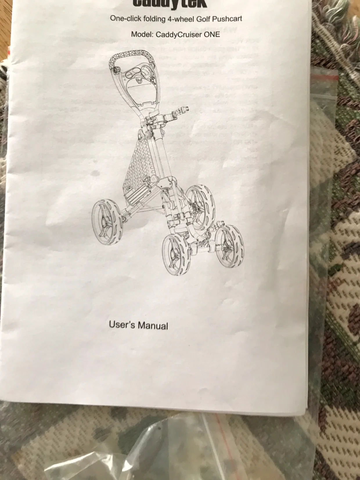 Caddytek Caddycruiser ONE Golf Pushcart