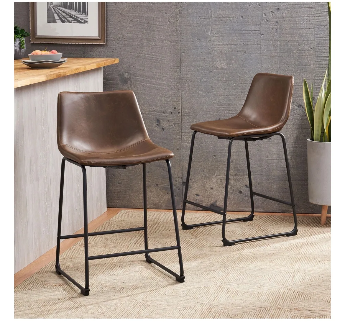 Brown Counter Height Bar Stools thumbnail