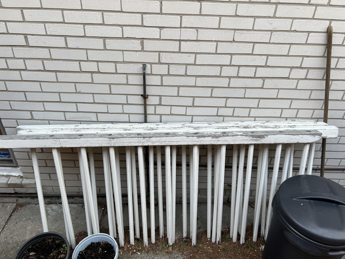 White Wooden Railing - photo 4