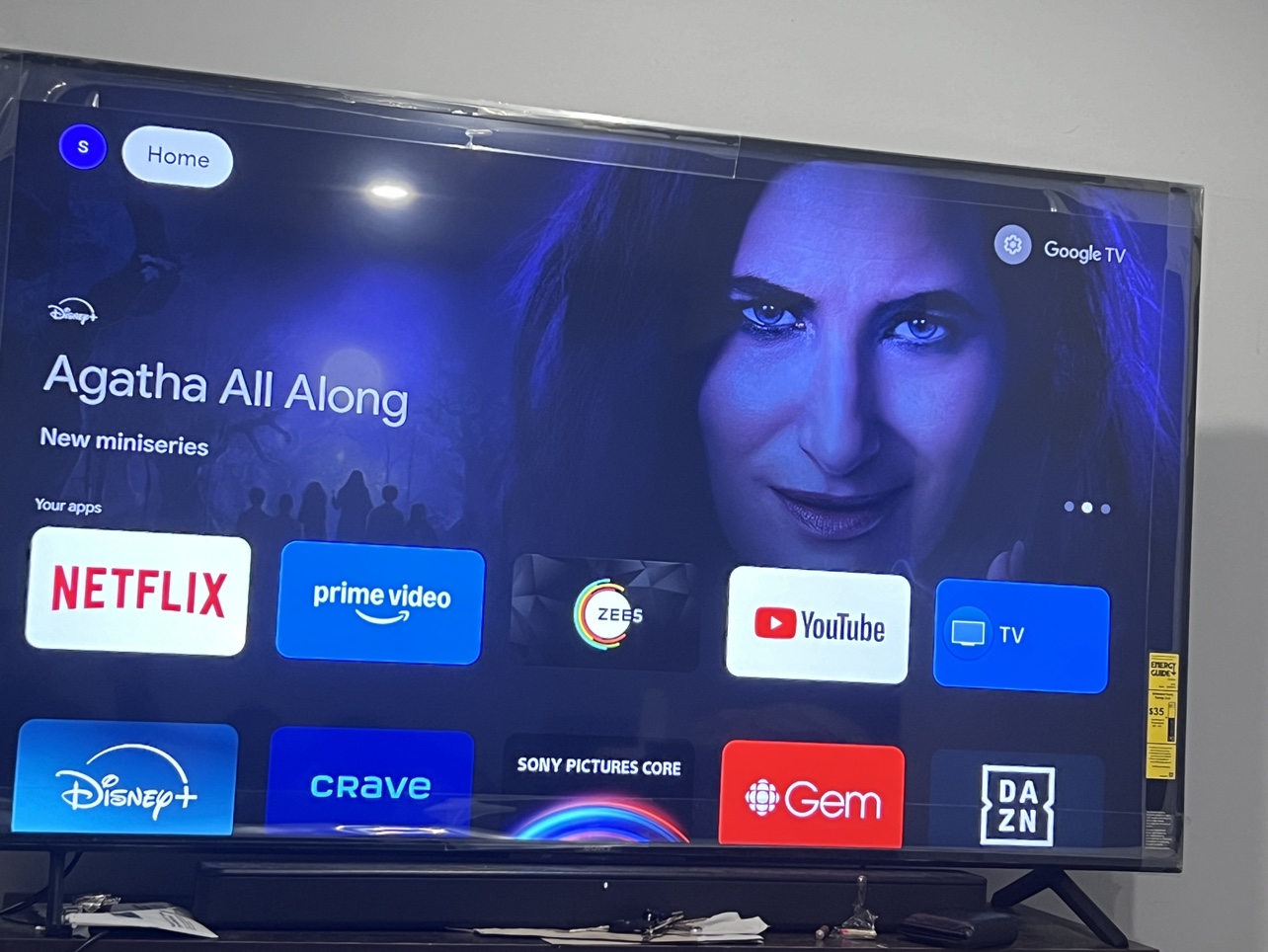 Sony 65 inch LED & sound Bar