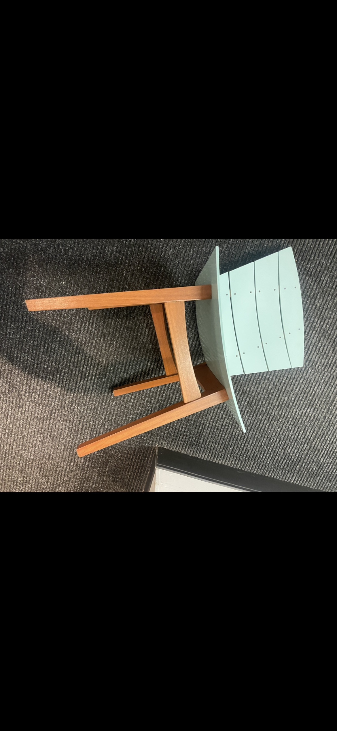Set of 3 Light Blue Chairs - photo 4