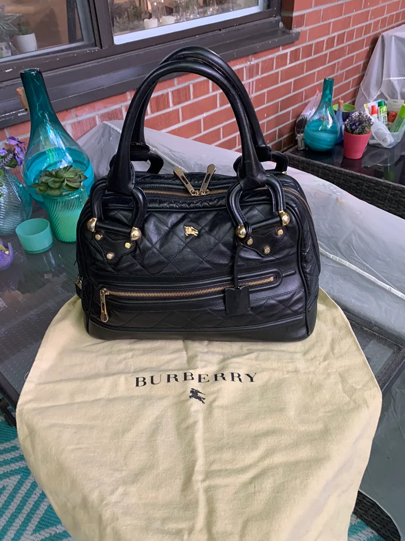 Burberry handbag with dust bag thumbnail