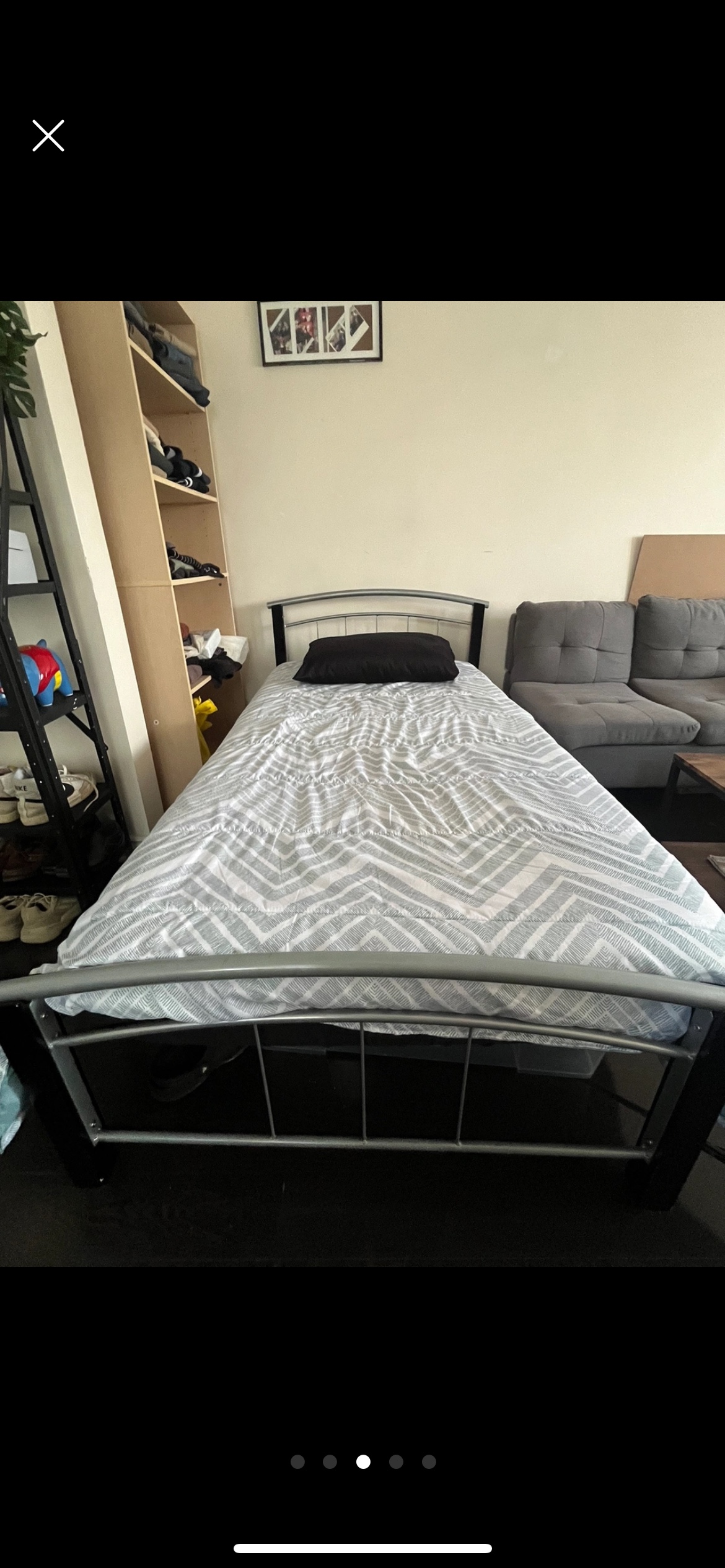 Metal twin  Bed Frame - photo 3
