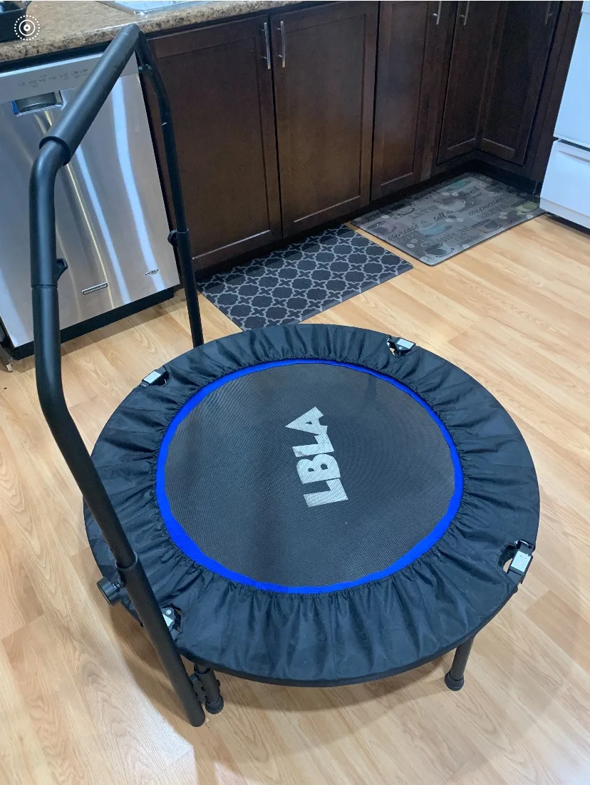 Mini Trampoline with Handrail thumbnail