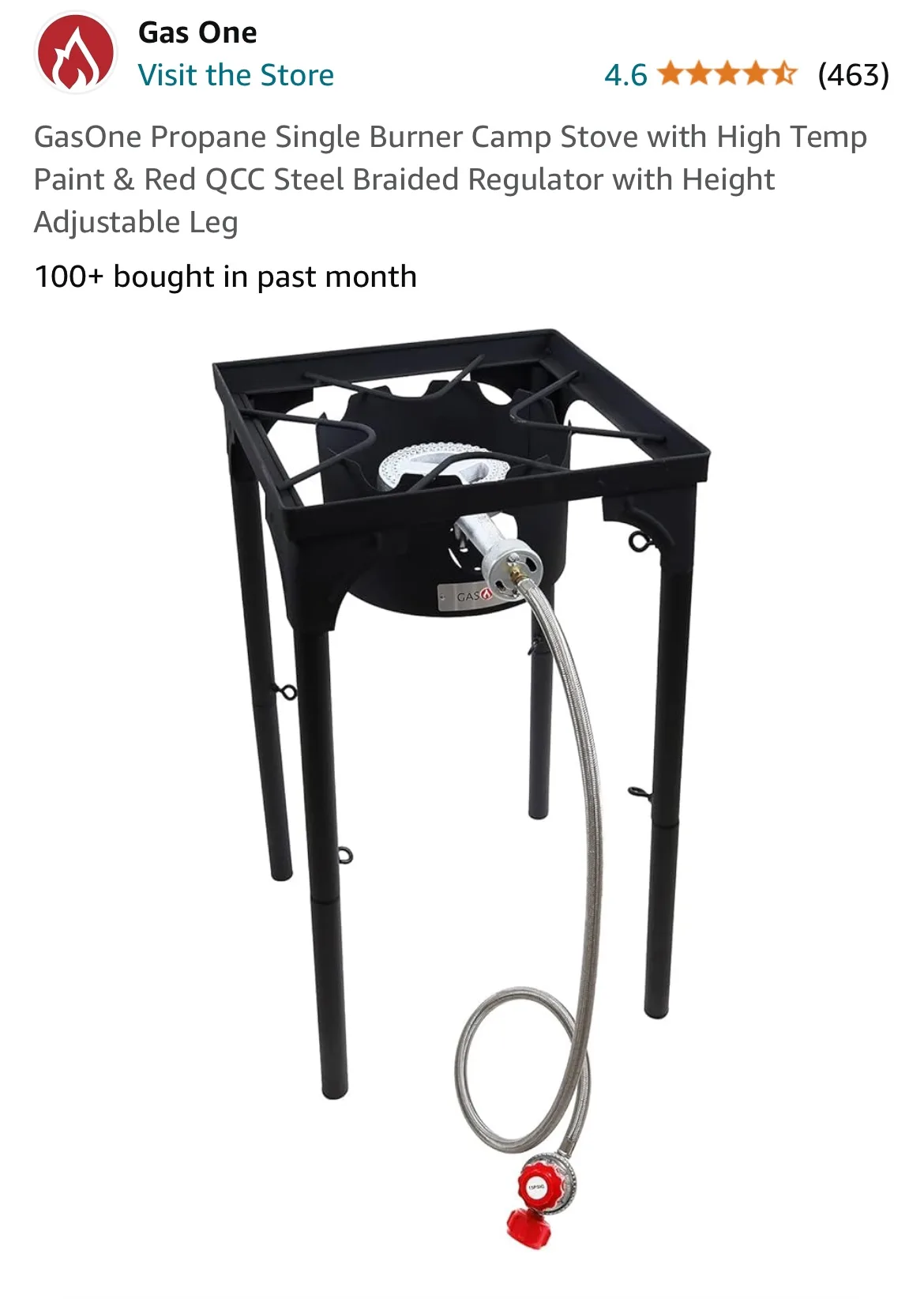 GasOne Single Burner Propane Camp Stove thumbnail