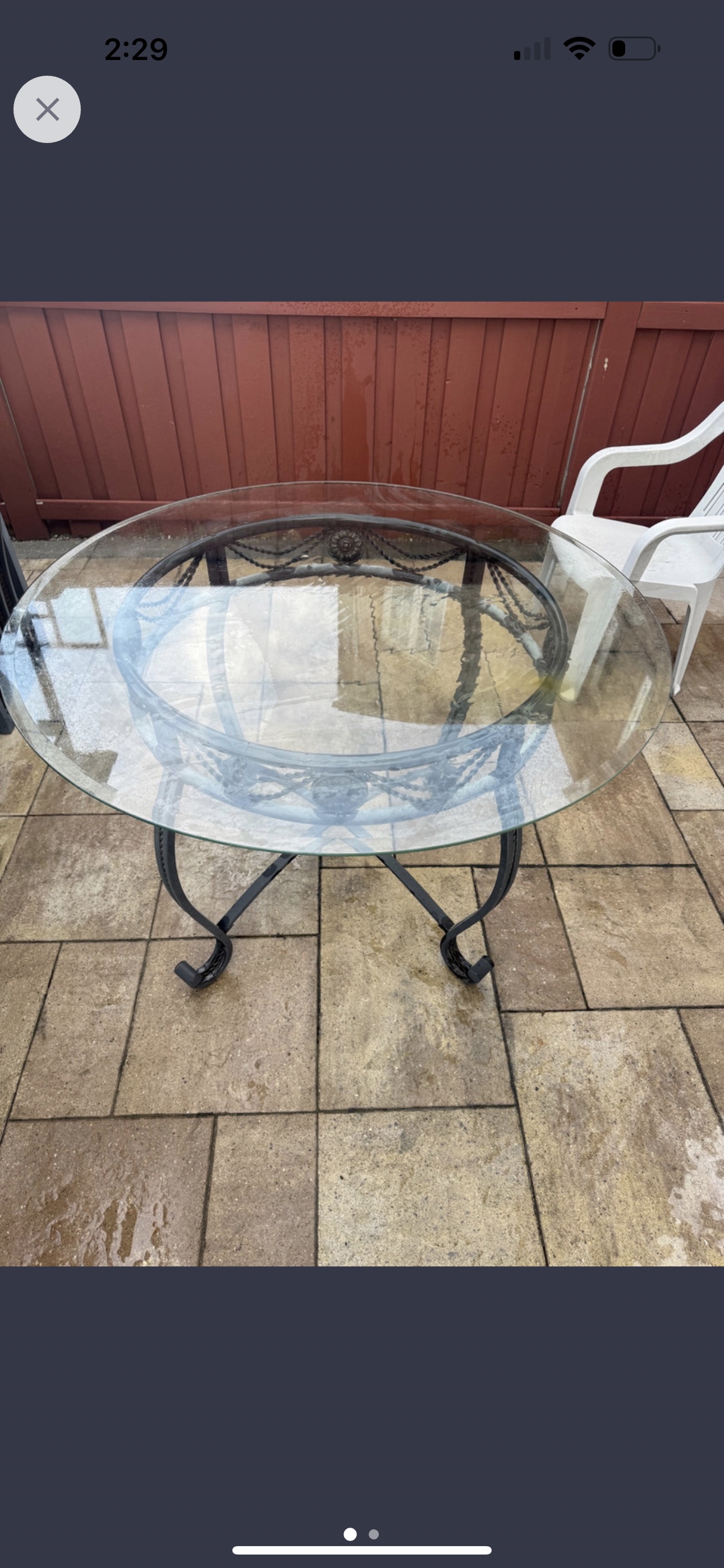 Glass Patio Table - photo 2