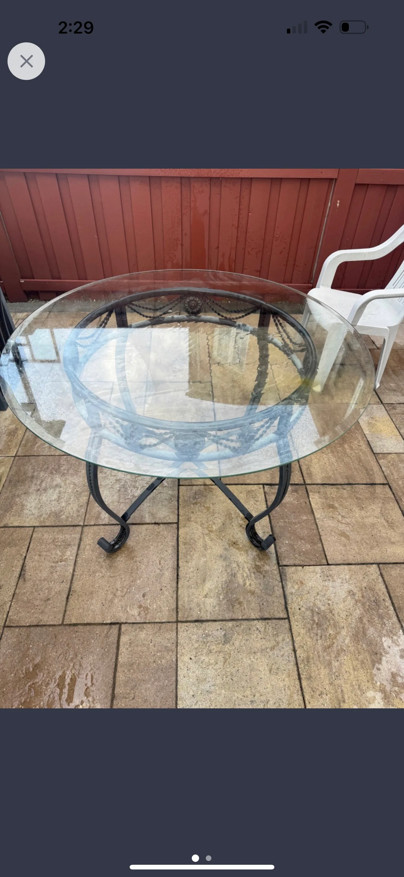 Glass Patio Table image indicator(2)