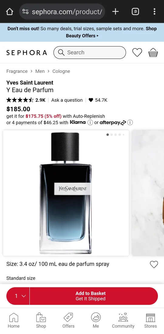 Yves Saint Laurent perfume YSL Y Eau de Parfum image indicator(2)