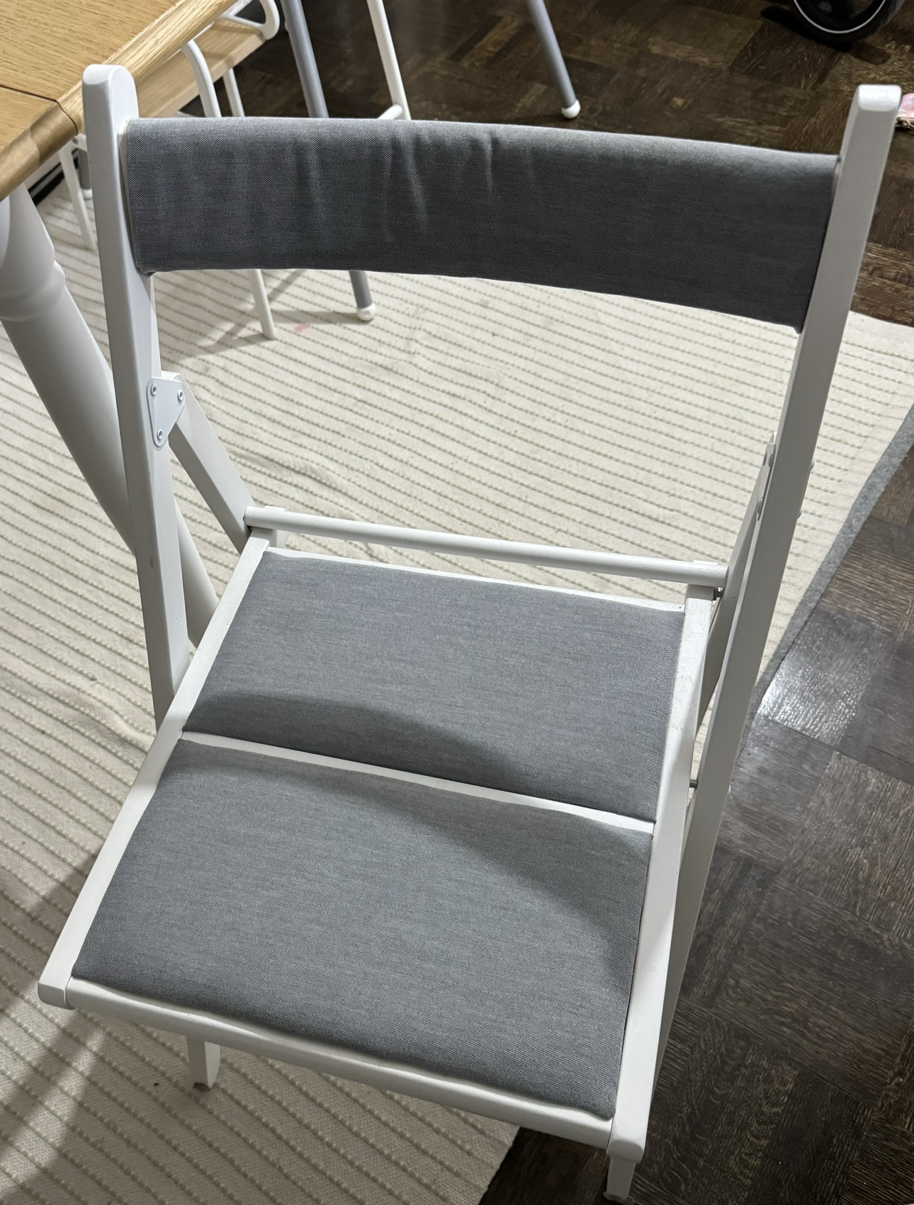 Folding Chair - White/Knisa Light Grey - photo 3