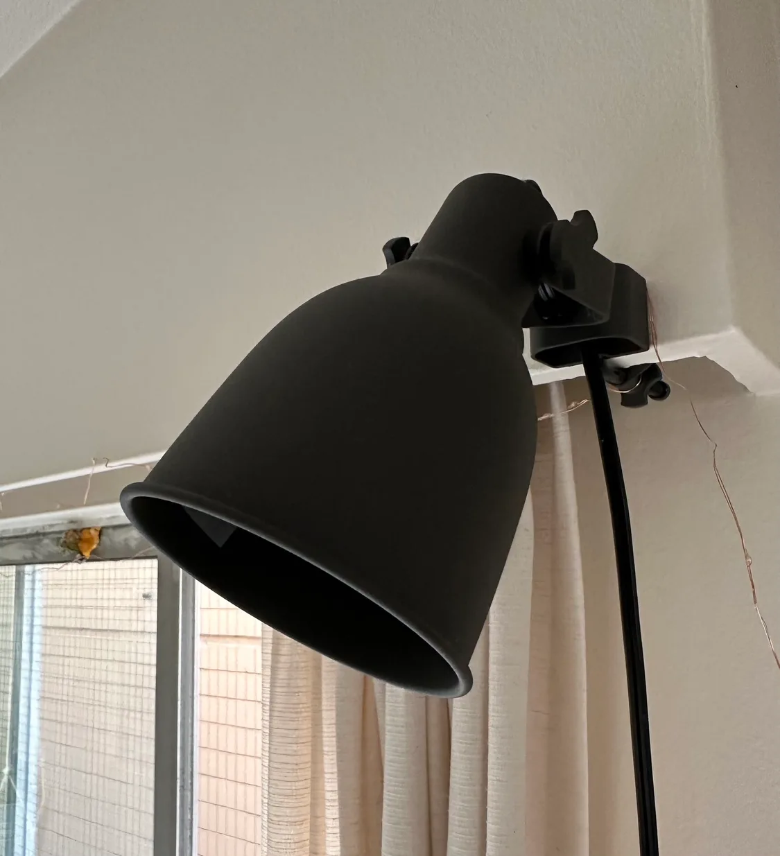 HEKTAR Wall/clamp spotlight, dark gray from IKEA thumbnail