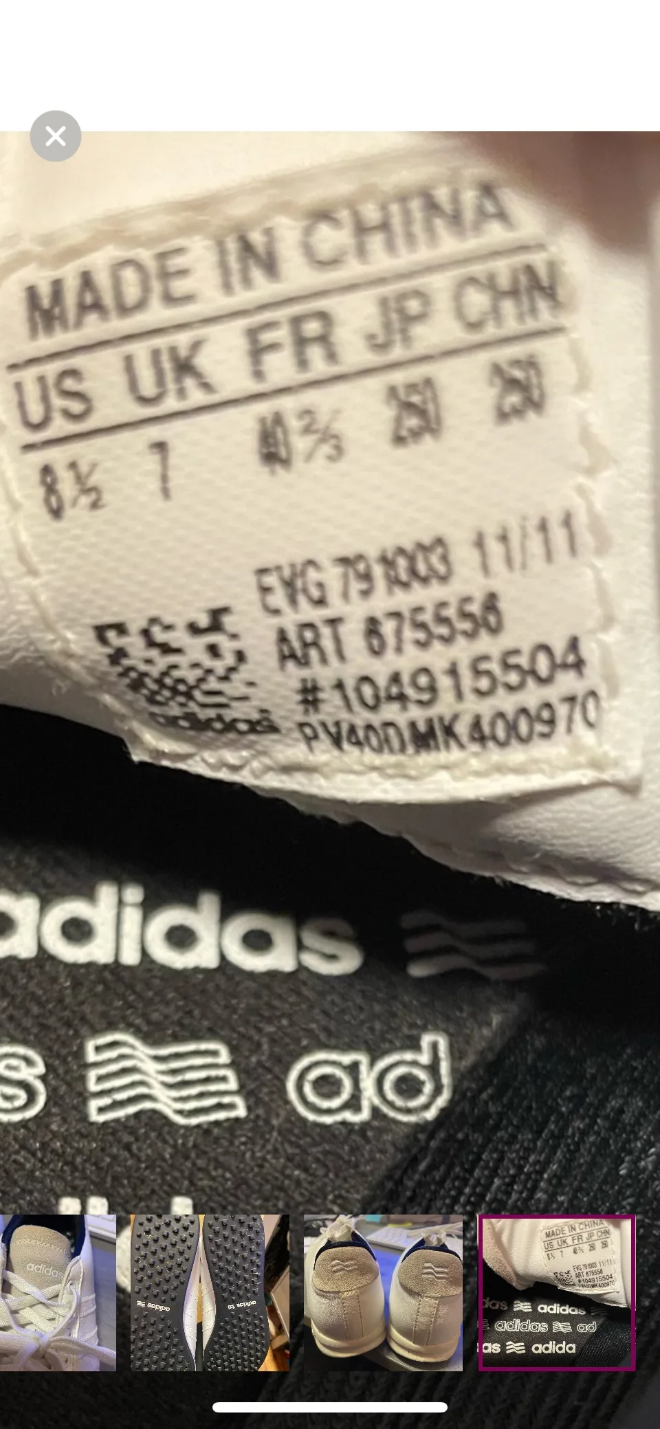 Adidas White Sneakers image indicator(5)