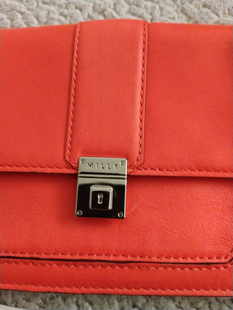 Milly Orange Leather Crossbody Bag - photo 2