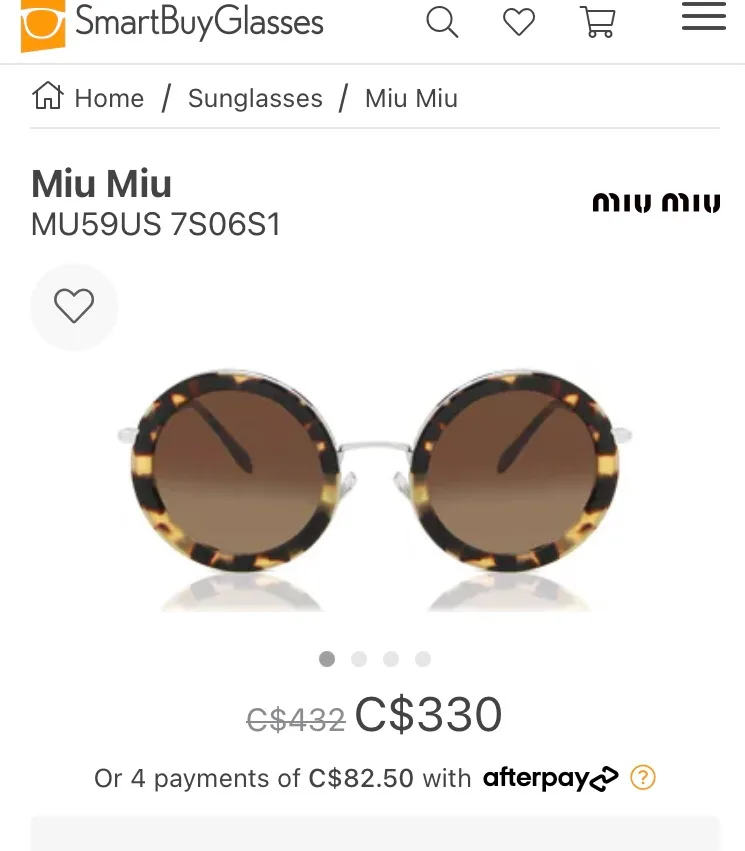 MIU MIU NOIR 13N Brown Havana Gold Retro Round Metal Sunglasses image indicator(10)