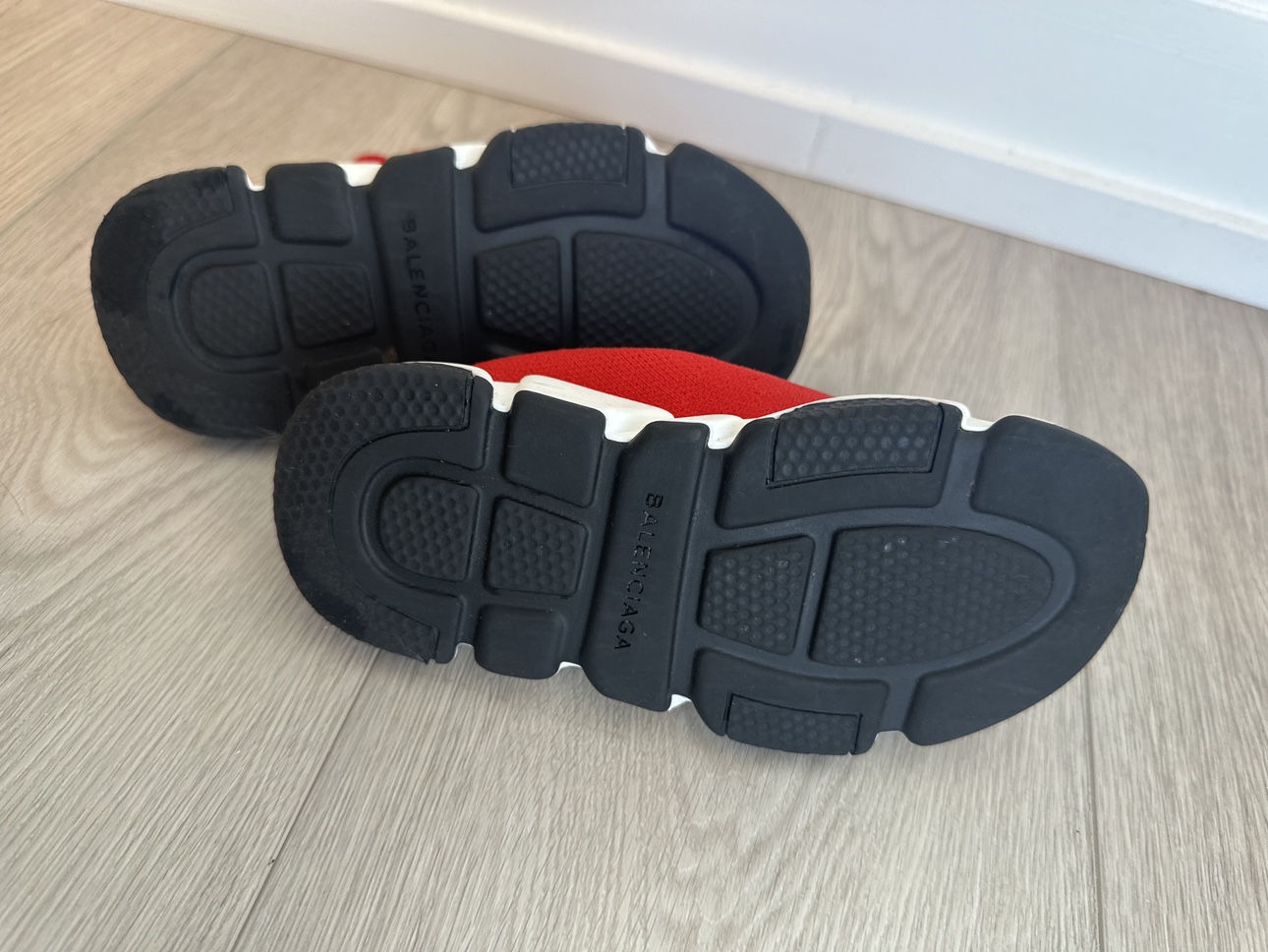 Red Balenciaga Speed Trainers - photo 2