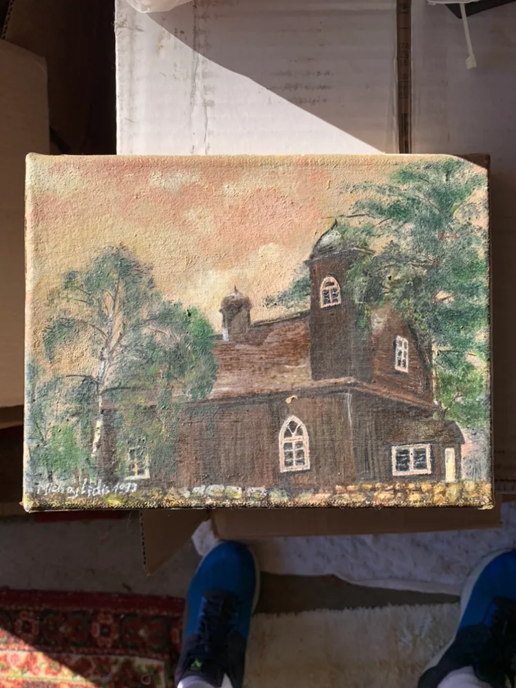 Canvas Painting of a Church thumbnail