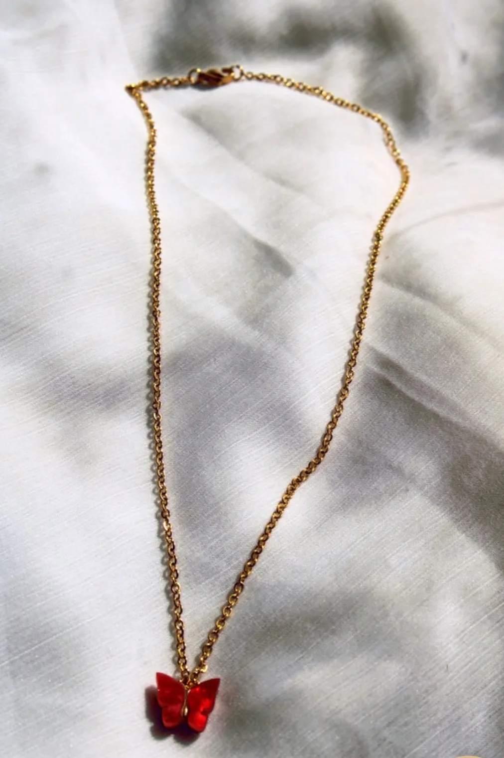 Red Butterfly Necklace image indicator(2)