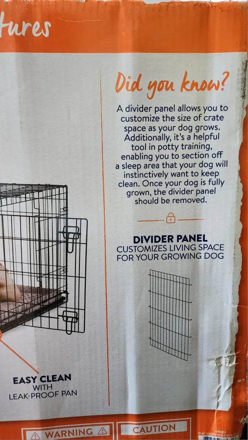 Double Door Folding Dog Crate 36" (M/L) image indicator(5)