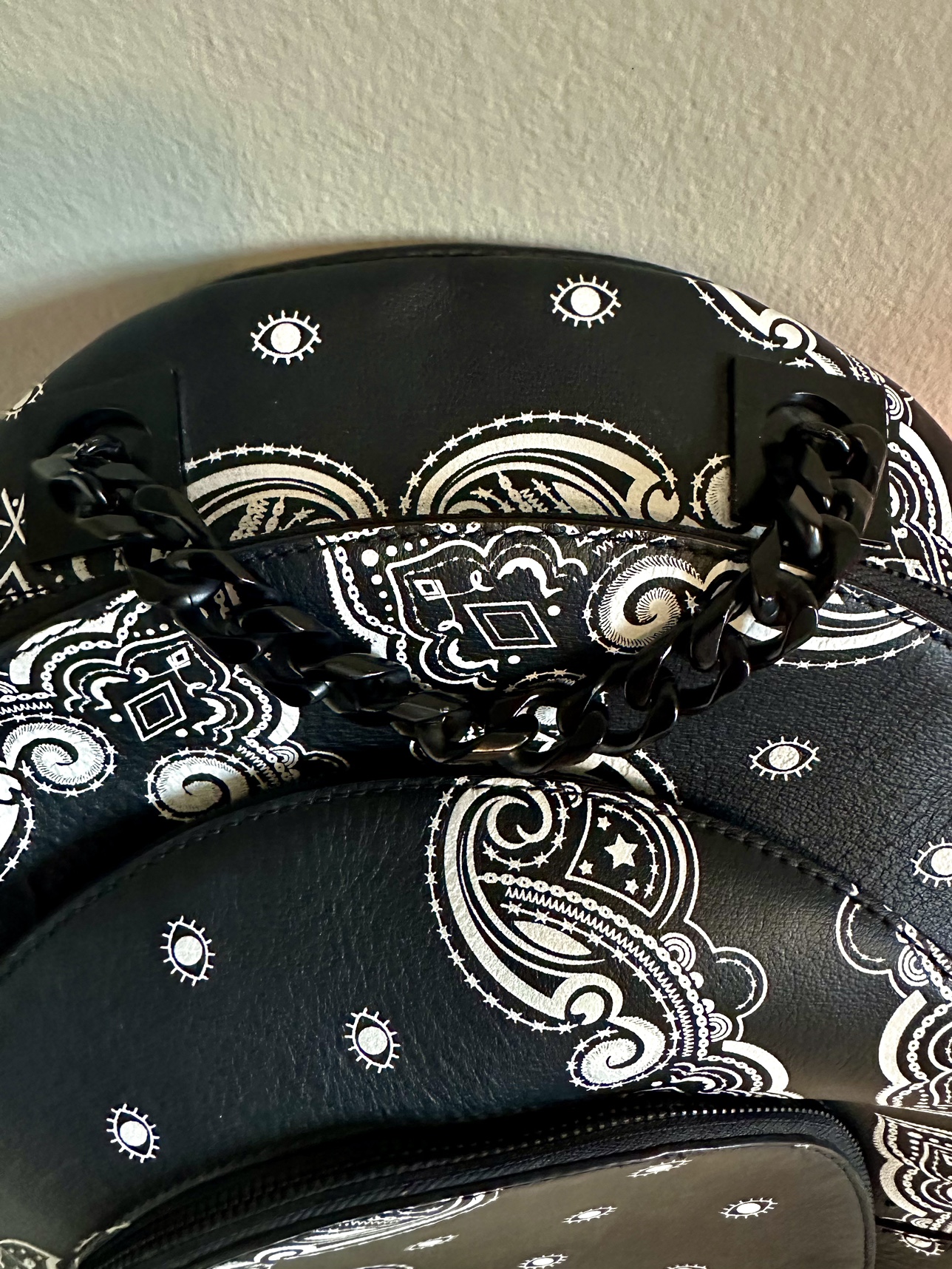 Kendall & Kylie Black Leather Bandana Backback - photo 5