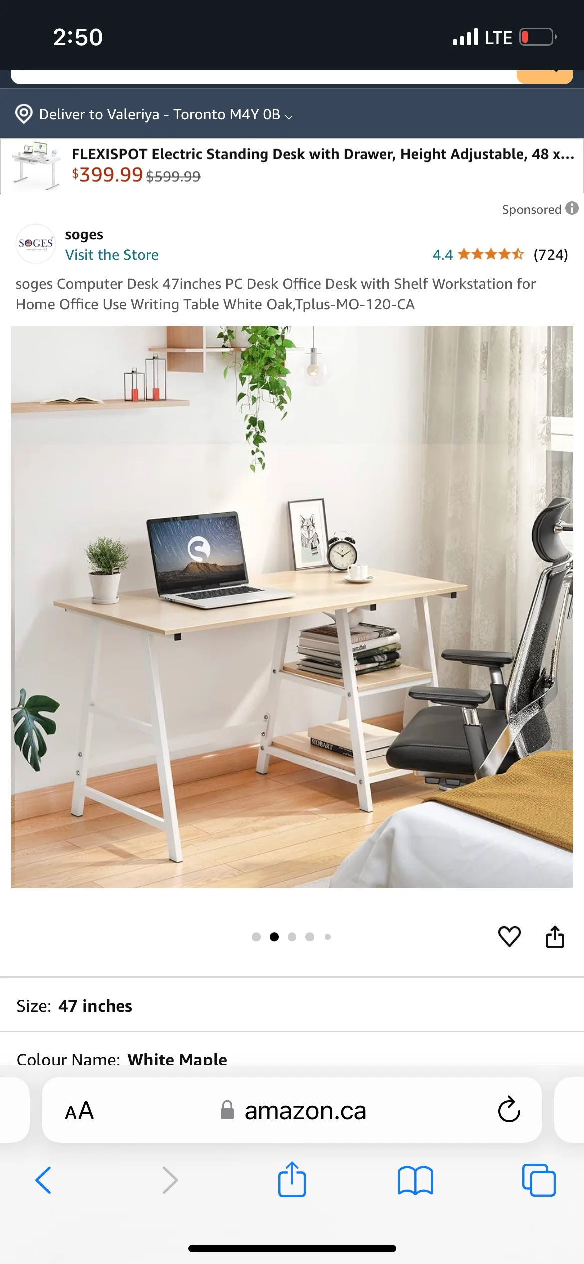 Soges Computer Desk (original price 168$) image indicator(2)