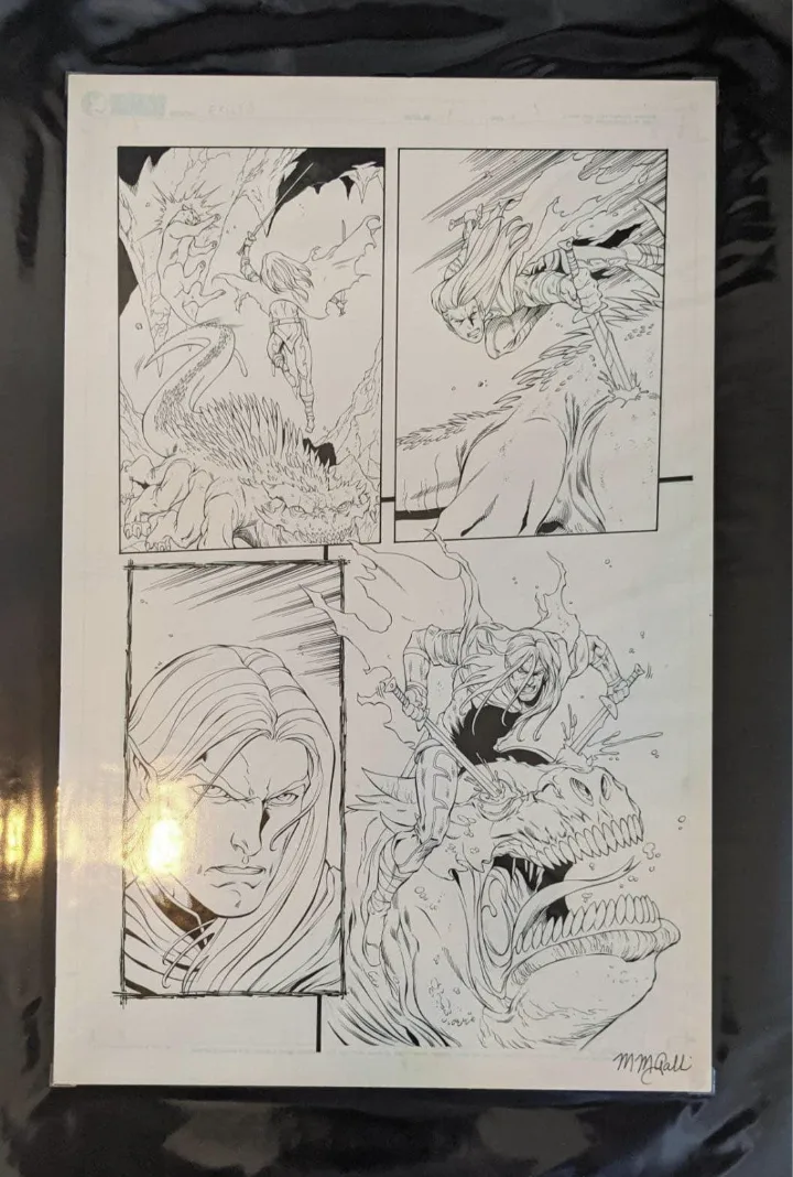 DnD Original Artwork from Legend of Drizzt Comic Book image indicator(2)