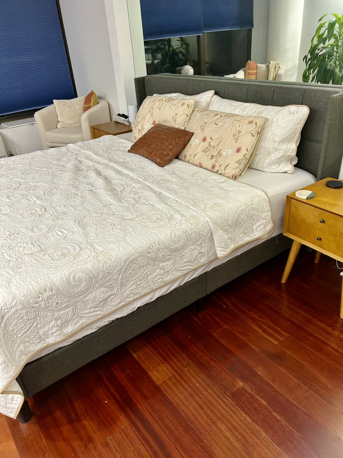 King Size Upholstered Bed Frame